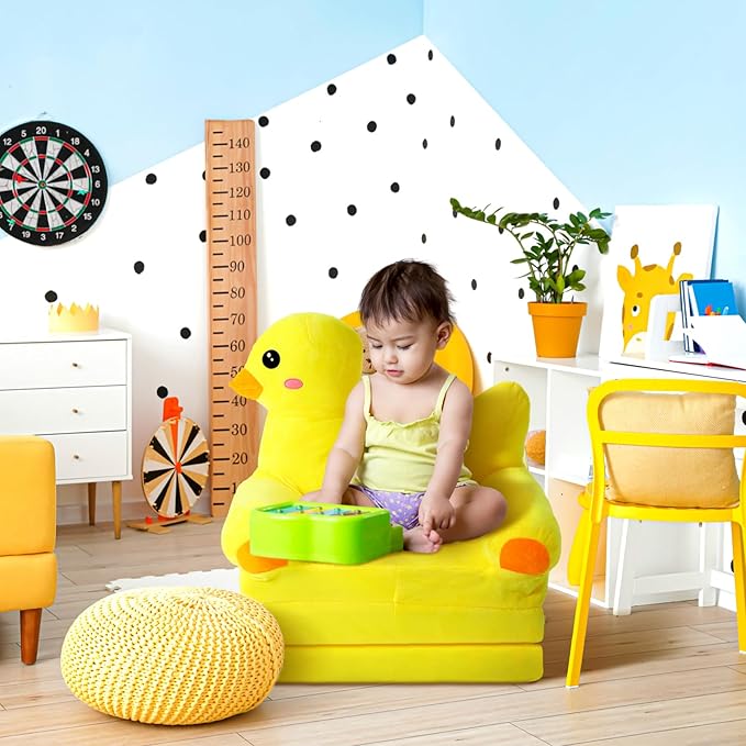 Duck Kids Couch Fold Out 2-in-1 Toddler Sofa Fold Out - Image 2