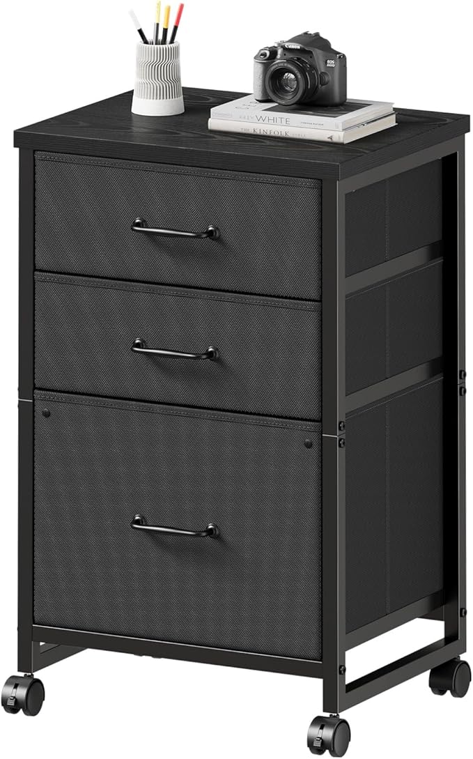 3 Drawer Mobile File Cabinet by Maihail