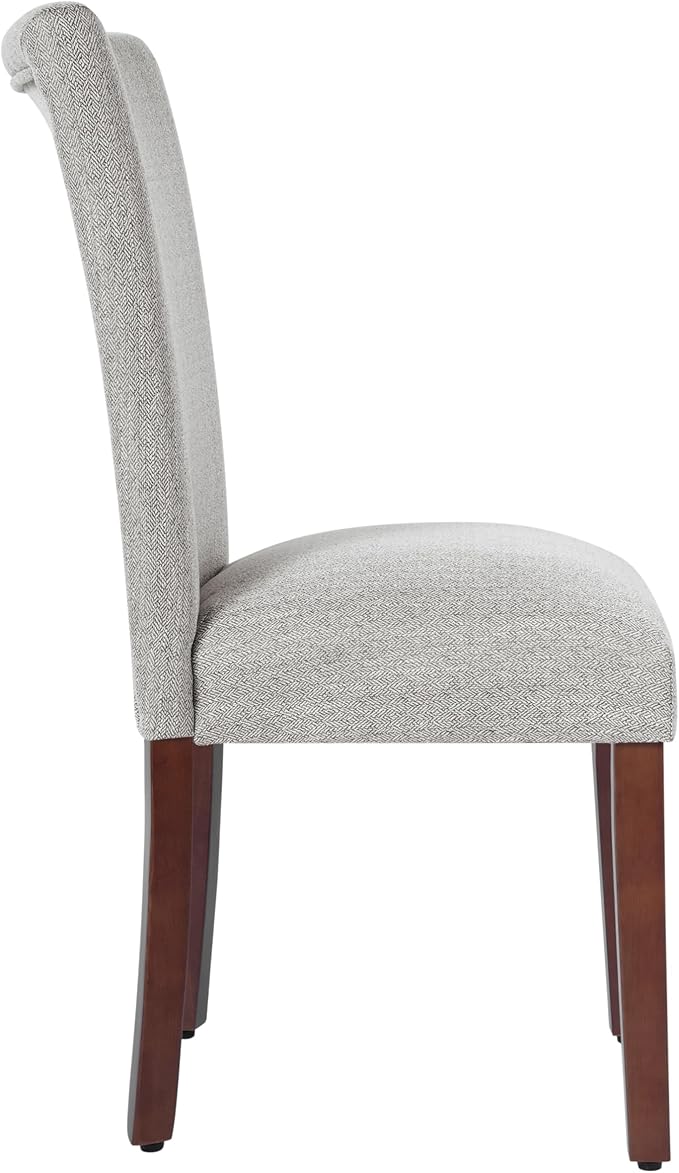 HomePop Parsons Classic Upholstered Accent Dining Chair, Single Pack, Light Grey - Image 12
