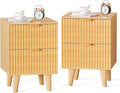 Urban Deco Nightstand Set of 2, Mid Century Modern Nightstand by UrbanDeco
