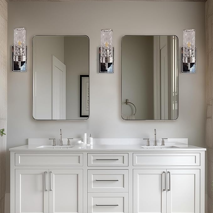 ANDY STAR Chrome Mirror for Bathroom, Modern Rectangle Bathroom Vanity - Image 7