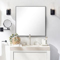 24x24 Inch Black Bathroom Mirror by Bonverre