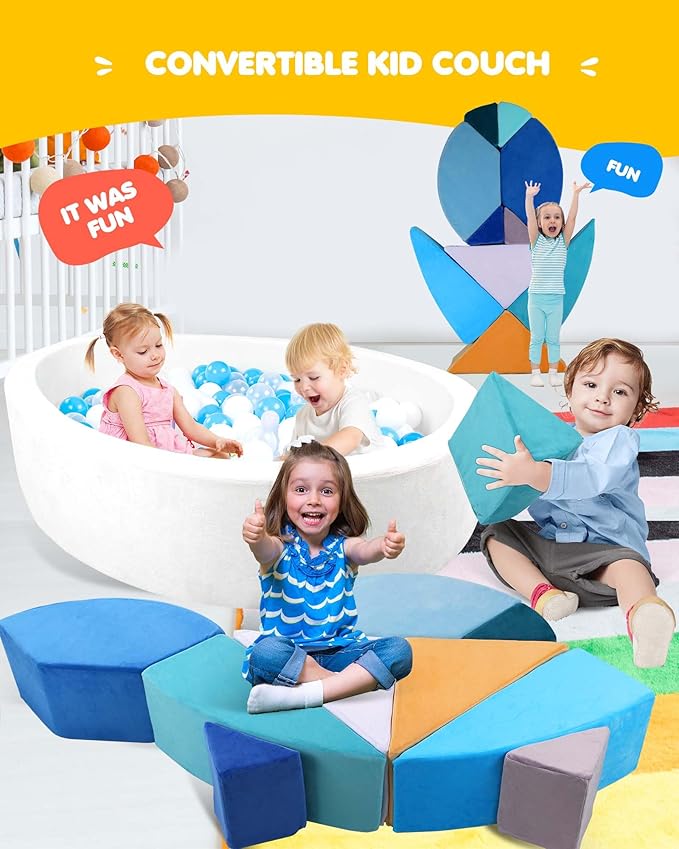 Kids Play Couch, 2-in-1 Egg-Shape Kid Plays Sofa - Image 5