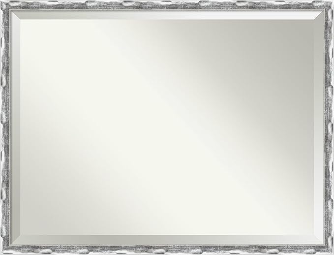 Amanti Art Silver Bathroom Mirror by AmantiArt