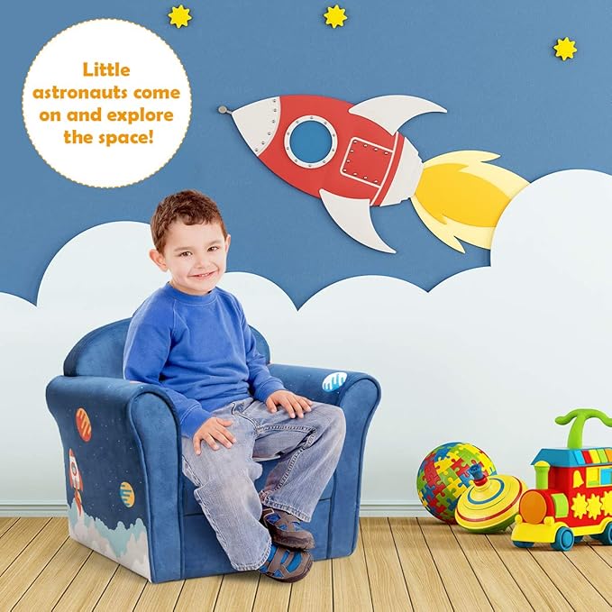 Costzon Kids Couch, Children's Sofa Armrest Chair - Image 4