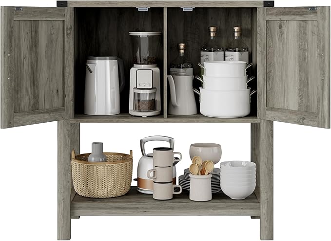 Console Table with 2-Door Cabinet Coffee Bar Cabinet Sofa Table, Entryway Table - Image 5