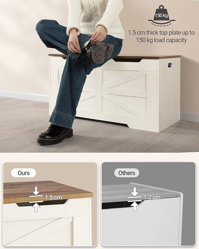 39.4" Storage Chest, Extra Large Storage Trunk - Image 9