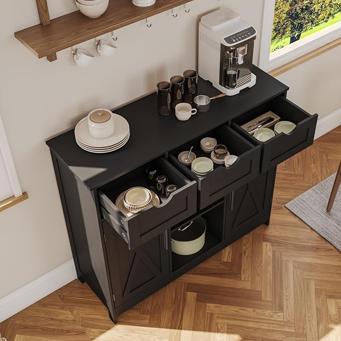 Storage Cabinet, Coffee Bar Cabinet - Image 5