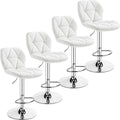 Yaheetech Bar Stools Set of 4, Adjustable PU Leather Swivel Barstools, Modern by Yaheetech