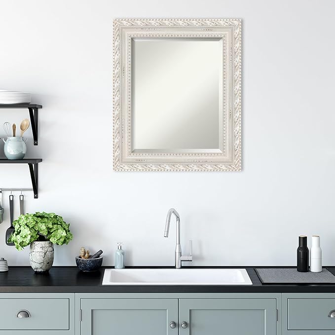 Amanti Art White Bathroom Mirror - Image 6