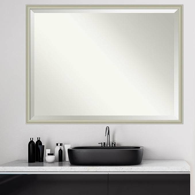 Amanti Art Silver Bathroom Mirror - Image 5