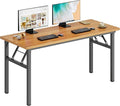 DlandHome Large Computer Desk, Folding Desk, Decent and Steady Home Office by DlandHome
