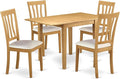 East West Furniture NDAN5-OAK-LC 5 Piece Dining Set Includes a Rectangle Dining by EastWestFurniture