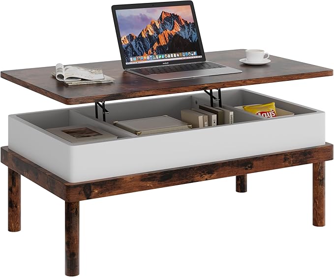 Shintenchi Coffee Table, Lift Top Coffee Table - Image 7