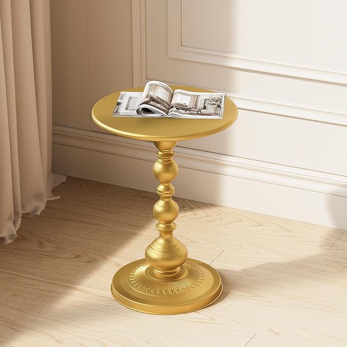 Metal Round Side Table, Small Drink Table - Image 7