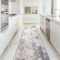 Washable Area Rugs 2'x10' Non-Slip Modern Abstract Soft by RELEANY