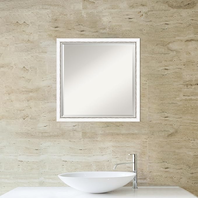 Amanti Art White Bathroom Mirror - Image 6