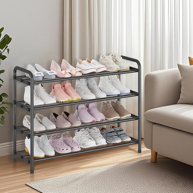 KANAV 4-Tier Expandable Shoe Rack – Adjustable Shoe Organizer & Shoe Storage - Image 6