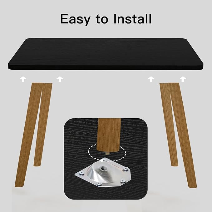 Small Coffee Table for Small Space, Low Table, Floor Table Desk for Sitting on - Image 6
