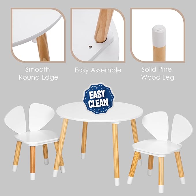 UTEX Kids Table and Chair Set, Toddler Table - Image 4