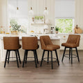 Vipbear Swivel Counter Height Bar Stools Set of 4, 26.8" H Counter Stools by VipbearLiving