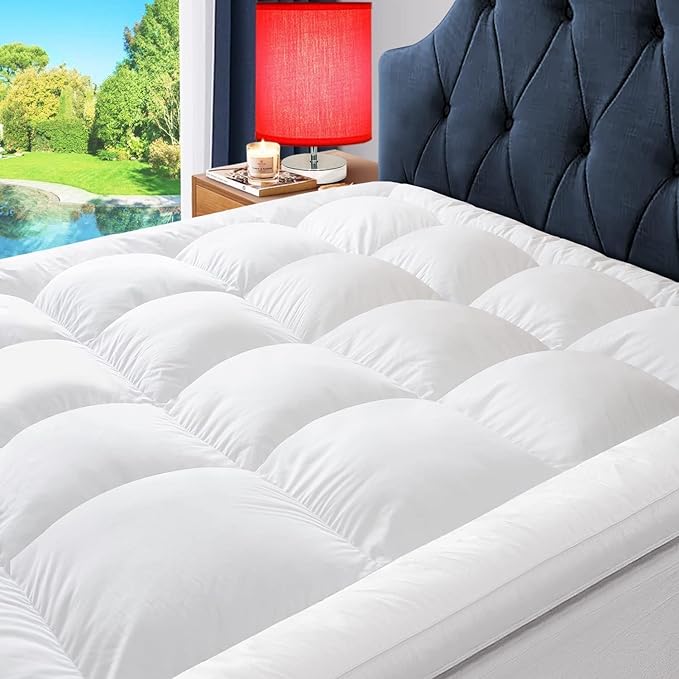 ELEMUSE 1300 GSM Overfilled Mattress Topper Queen by Elemuse