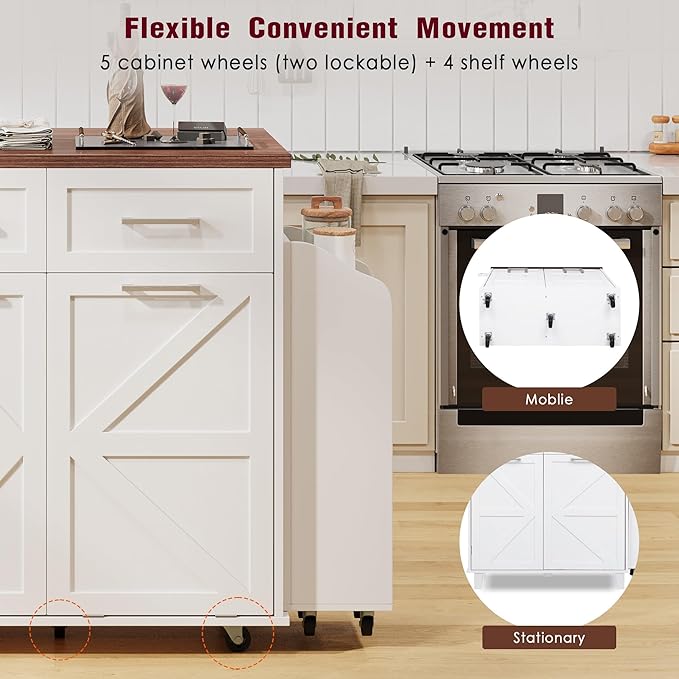 Ball & Cast Farmhouse Kitchen Island - Image 8