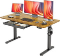 YDN Standing Desk with Drawers, Electric Adjustable Height 55 x 24 Inch Stand by YDN