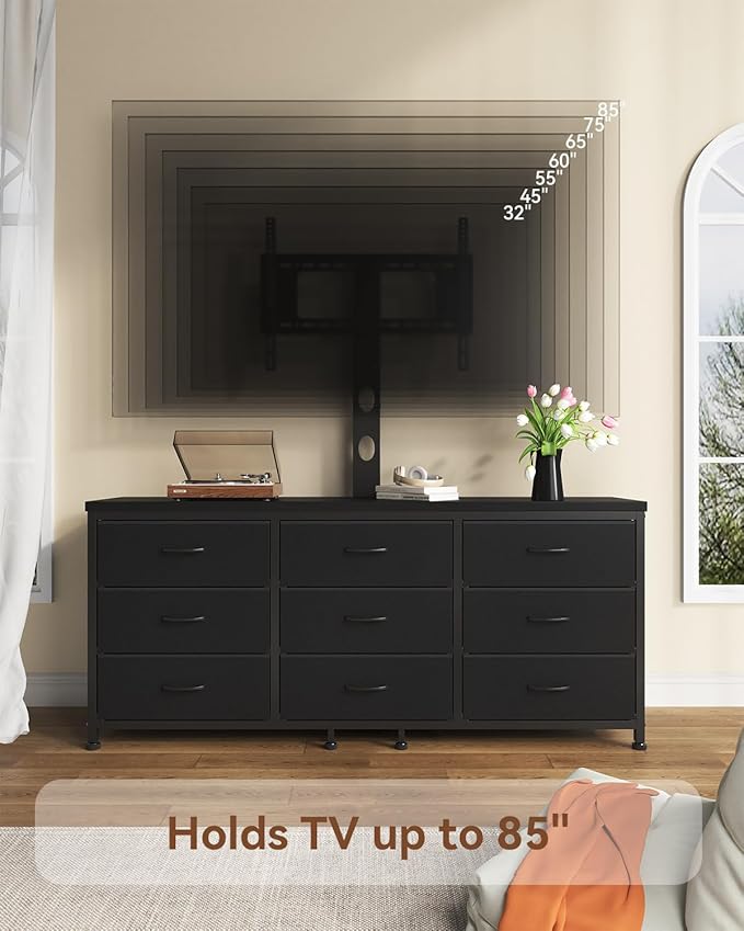 TV Stand with Mount for 32/55/65/75/85 inch TVs, Entertainment Center with 9 - Image 4