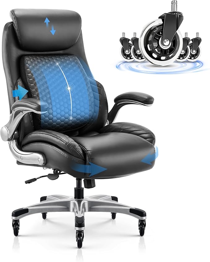COLAMY Office Ergonomic Desk High Back Executive Chair by COLAMYINC