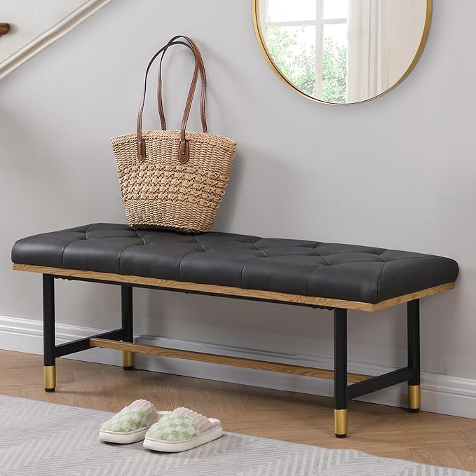 Shoe Bench Entryway, End of Bed Bench, Bench - Image 5
