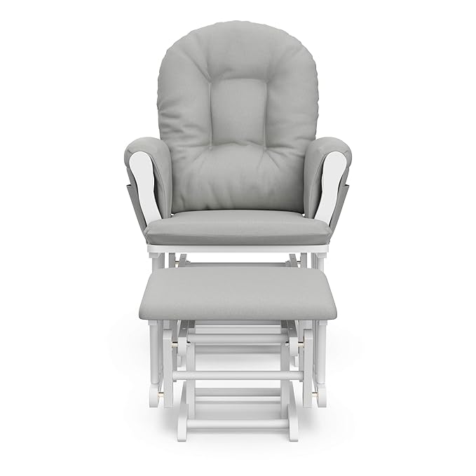 Storkcraft Premium Hoop Glider & Ottoman — GREENGUARD Gold Certified Nursery - Image 14