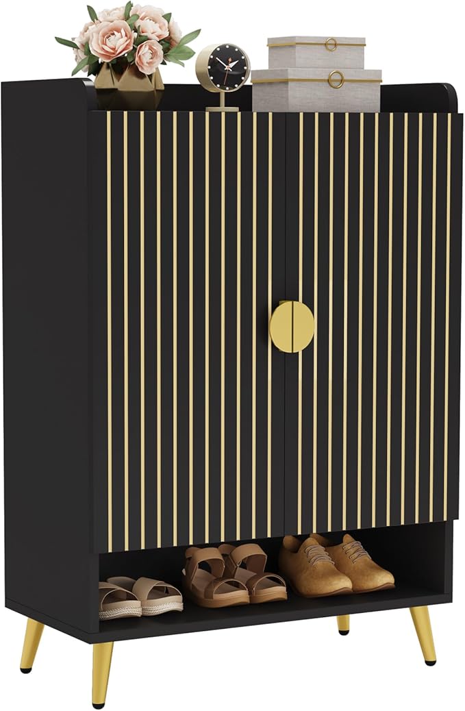 Tribesigns Shoe Cabinet with Doors, 7-Tier Shoe Storage Cabinet with Adjustable - Image 8