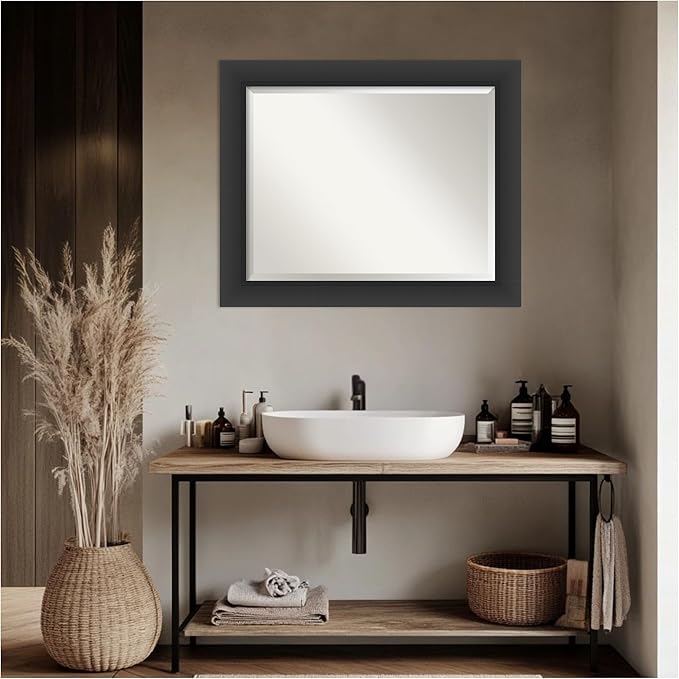 Amanti Art Black Bathroom Mirror - Image 7