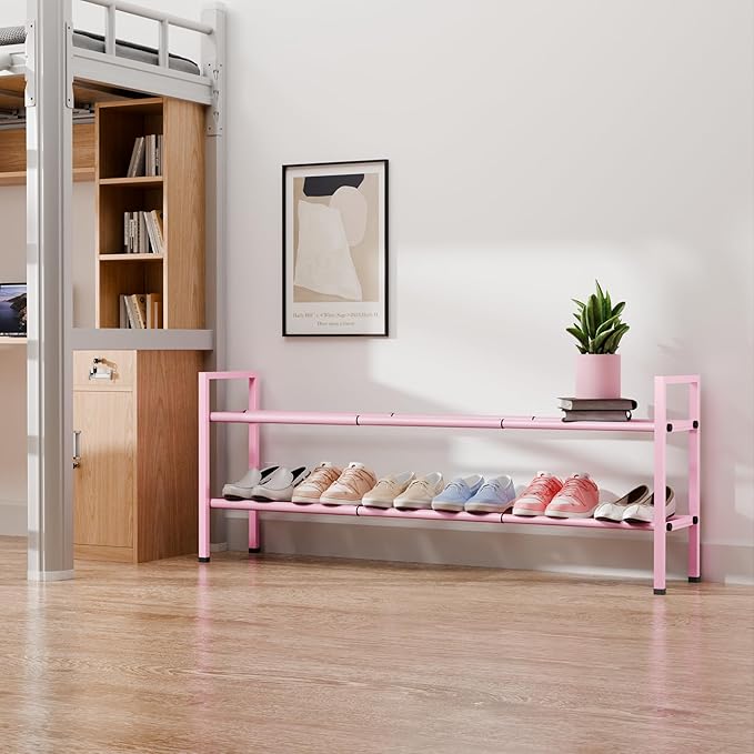 Bumusty 2-Tier Long Expandable Shoe Rack - Image 7