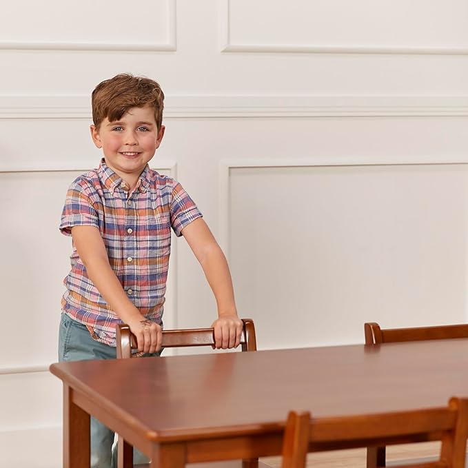 ECR4Kids 24in x 48in Rectangular Hardwood Table and Chair Set, 12in Seat Height - Image 9