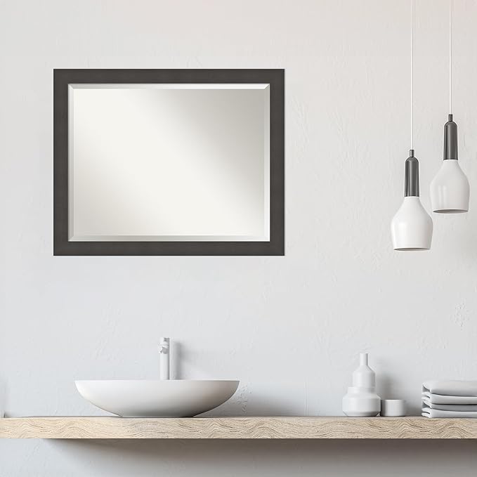 Amanti Art Silver Bathroom Mirror - Image 5