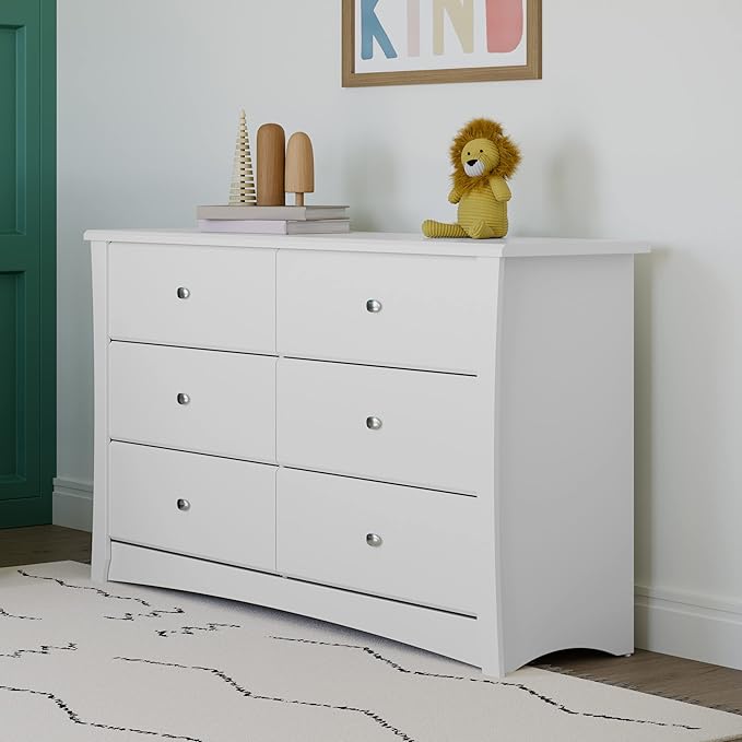 Storkcraft Crescent 6 Drawer Double Dresser – GREENGUARD Gold Certified - Image 6