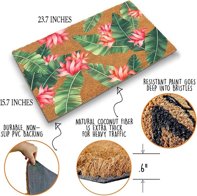 Funny Coir Doormat Beautiful Print - Image 4