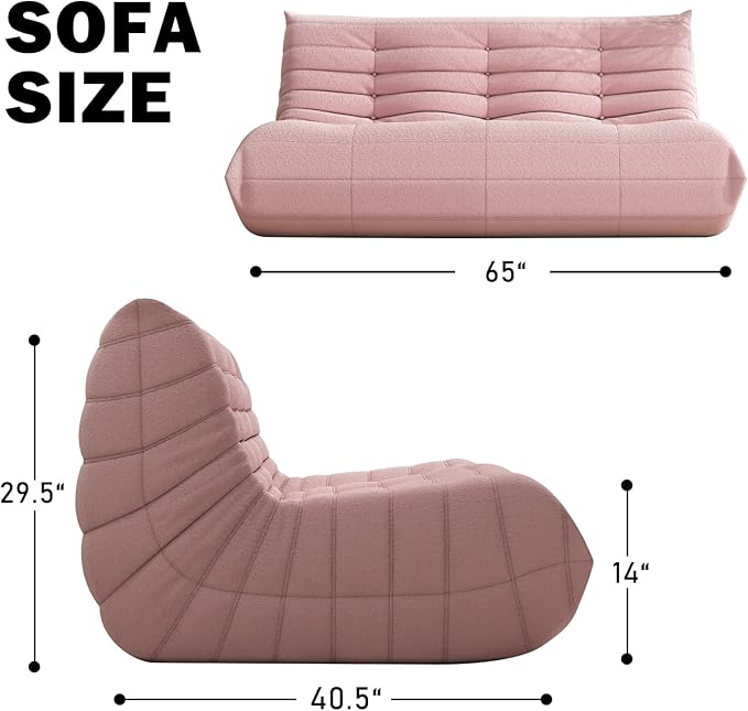 Big Bean Bag Chairs for Adults, 3 Seater Large Bean Bag Sofa, Fireside Chair - Image 2