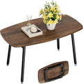 WOHOMO Folding Coffee Table Rustic Small Coffee Tables by WOHOMO