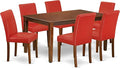 East West Furniture CAAB7-MAH-72 7 Piece Kitchen Table & Chairs Set Consist of by EastWestFurniture