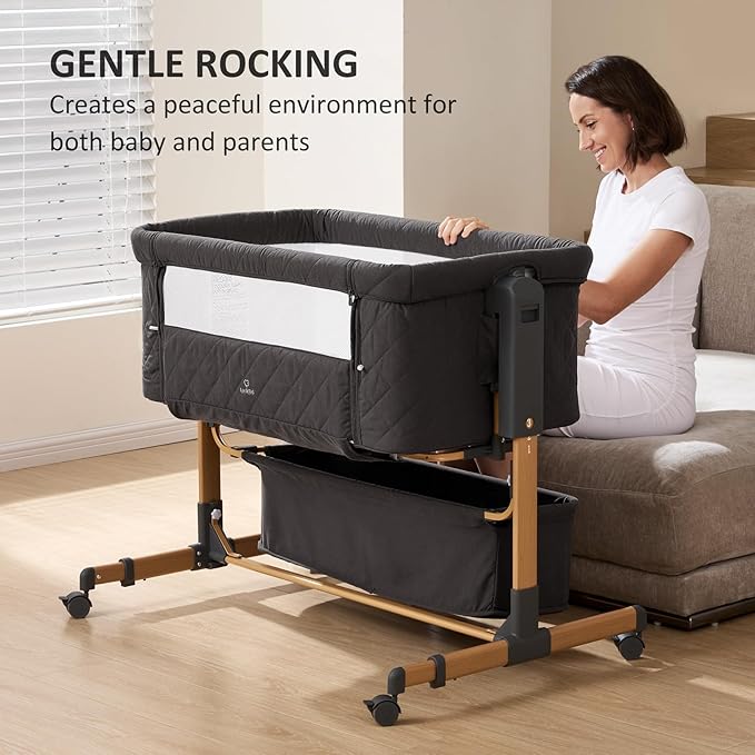 3 in 1 Baby Bassinet, Rocking Bassinet, Bedside Bassinet, 6-Height Adjustable - Image 7