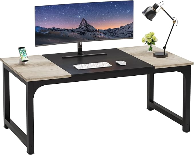 LITTLE TREE 70.8 Inch X-Large Executive Computer Office Desk by LITTLETREE