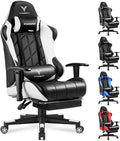 Gaming Chair with 3D Adjustable Armrests, Cow Print Design, Ergonomic Office by Unknown