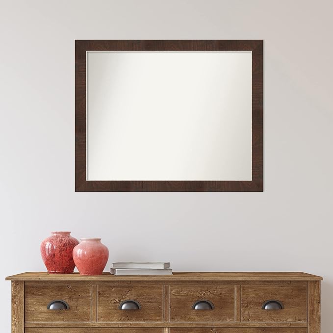 Amanti Art Brown Bathroom Mirror - Image 6