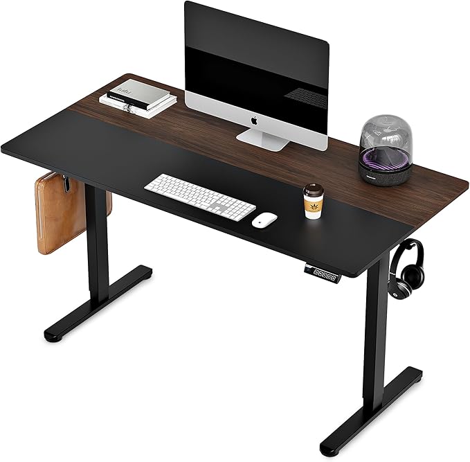 Monomi Electric Height Adjustable Standing Desk, 48x24 Inches, Ergonomic Home by MONOMI