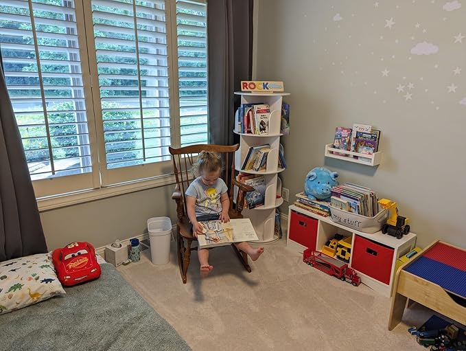 Rotating Bookshelf Tower, 360 Spinning Book Shelf - Image 9