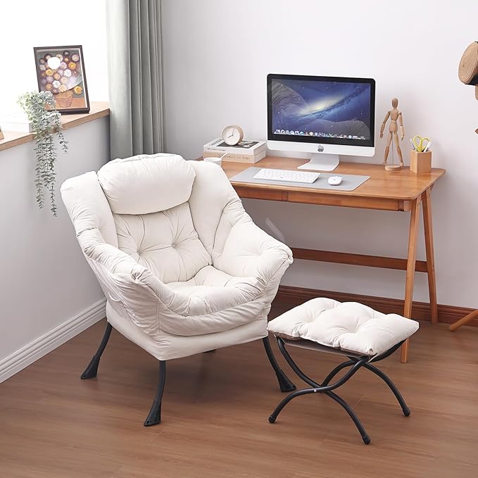 Lazy Chair and Ottoman, Large Accent Lounge Chair - Image 6