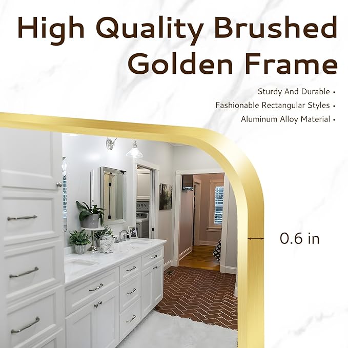 24x36 Rounded Rectangle Bathroom Mirrors - Image 3